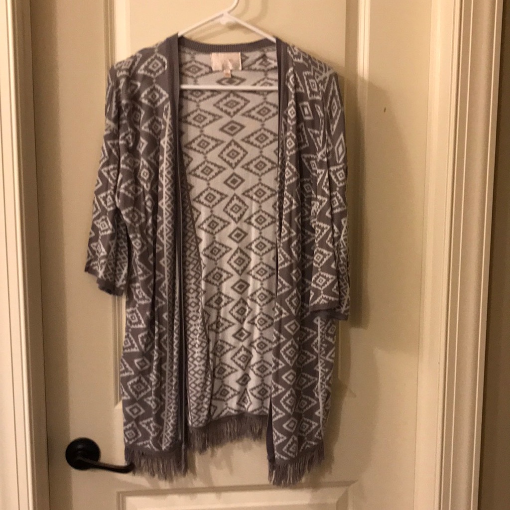 Gray Patterned Sweater